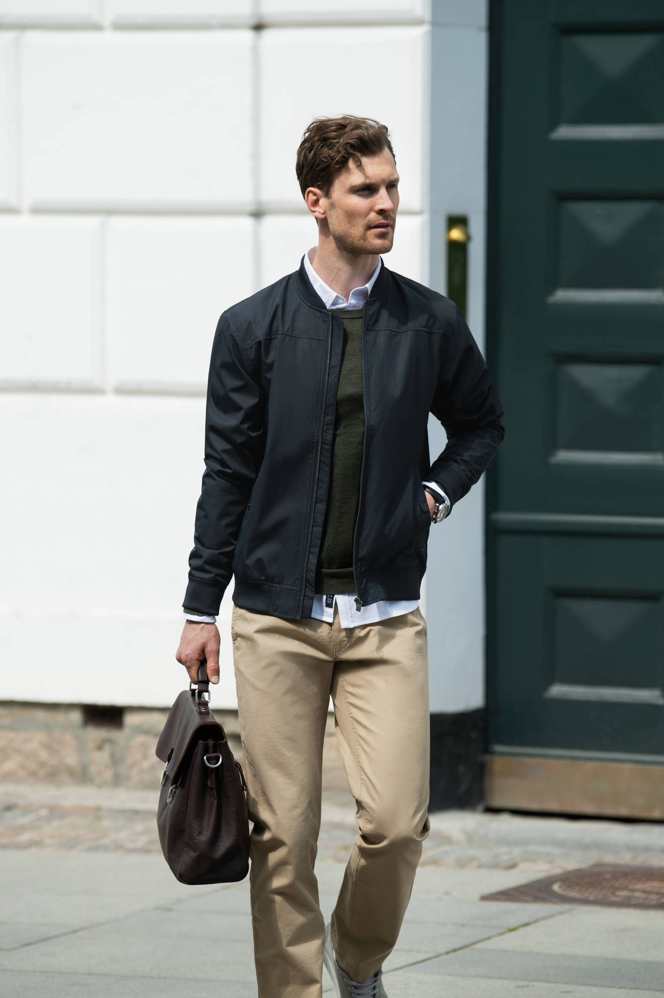 Bleecker bomber-takki