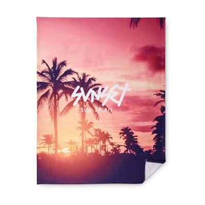 MW4006 Full colour printed fleece blanket 130 x 170 cm